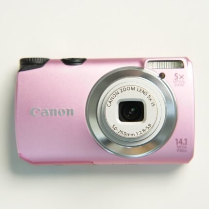 Canon Powershot A3200 IS Digital Camera - Metallic Pink